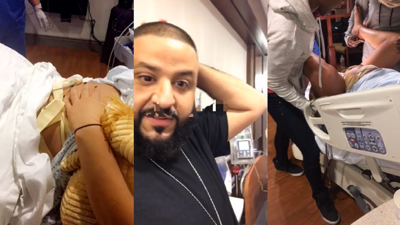 Esposa de DJ Khaled dando a luz a su primer hijo - YouTube