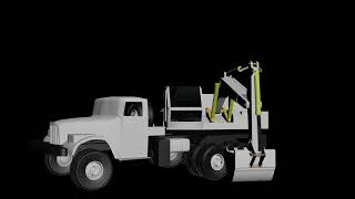 Excavator Truck Rigging under 3ds max