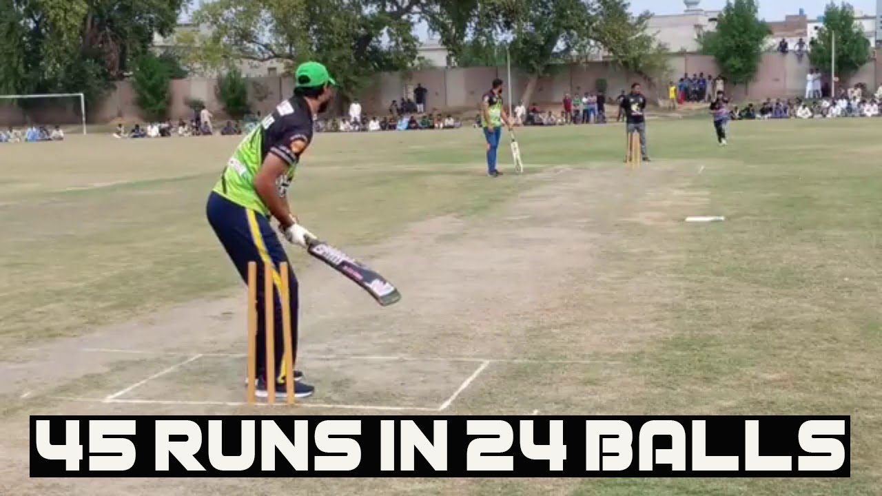 Target 45 Runs in 24 Balls Tamour Mirza Umar Gujar Waseem Lefti Fahad ...