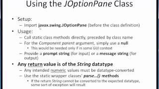 IO dialog input output Profile