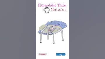 Expendable Table Mechanism #viral #trending #shorts #solidworks #fusion360 #cad #art #reels #video