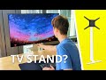 I mounted a 42&quot; LG C2 on a TV stand at my desk. Why??