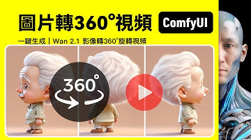 Wan 2.1 圖片轉360°影片｜ComfyUI｜工作流下載安裝設定教學課程