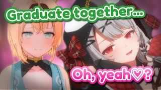 IROHA approached SAKAMATA about 𝑮𝑹𝑨𝑫𝑼𝑨𝑻𝑰𝑵𝑮 𝑻𝑶𝑮𝑬𝑻𝑯𝑬𝑹 [ Hololive / English Sub ]