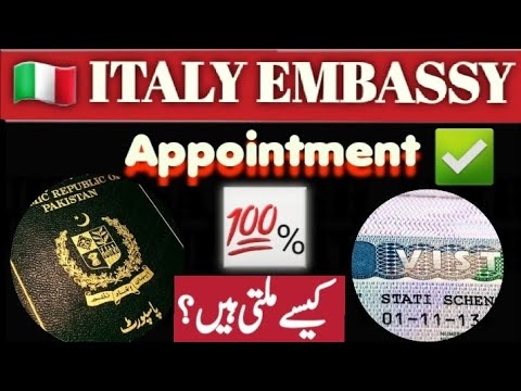 italy embassy visa appointment/How to get italy embassy appointment/Online embassy visa appointment