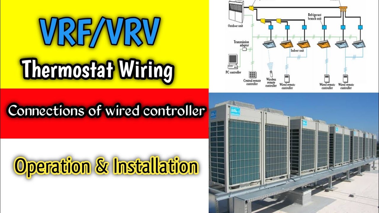 Wiring of Vrf Thermostat/Controller Wiring Connections of Wired