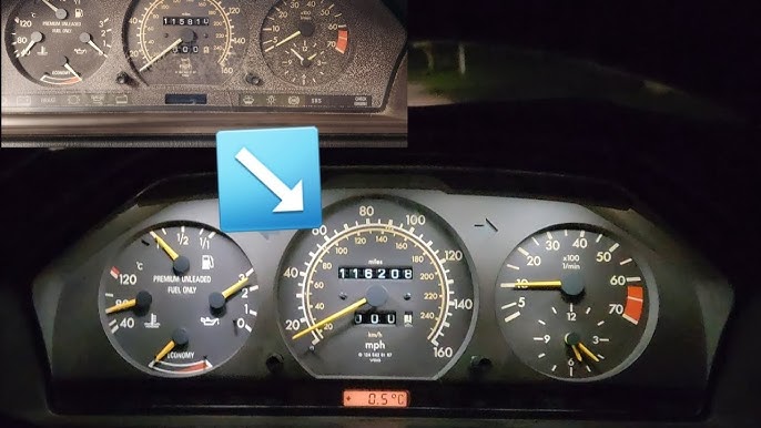 Mercedes SL R129 instrument cluster repair – odometer and trip meter not  working 