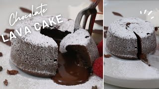 AMAZING Chocolate Lava Cake with Lots of Melty Ganache inside