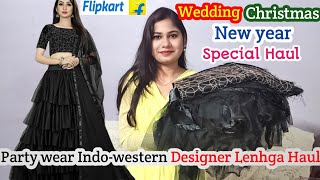 Subscribe ! like share and comment hey everyone.. guys this is a party
wear indo-western designer lehnga haul. i purchased from flipkart so
thi...