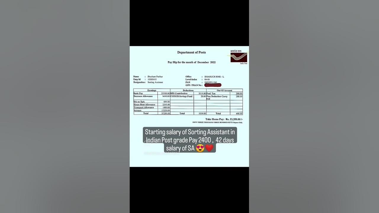 sorting-assistant-2400-grade-pay-42-days-salary-slip-indianpost