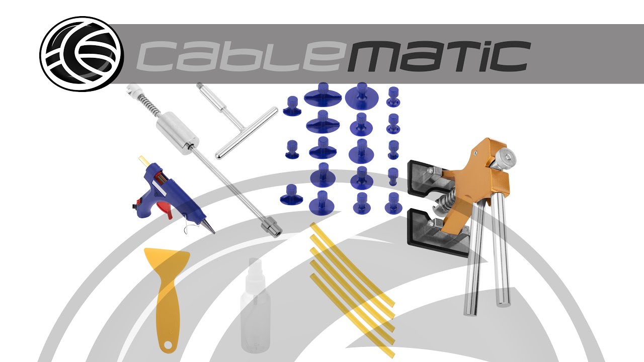 Auto Dellen Reparatur Set, Dellen Entferner, Ausbeulwerkzeug, Auto  Karosserie Dellen Entferner Werkzeug - Cablematic