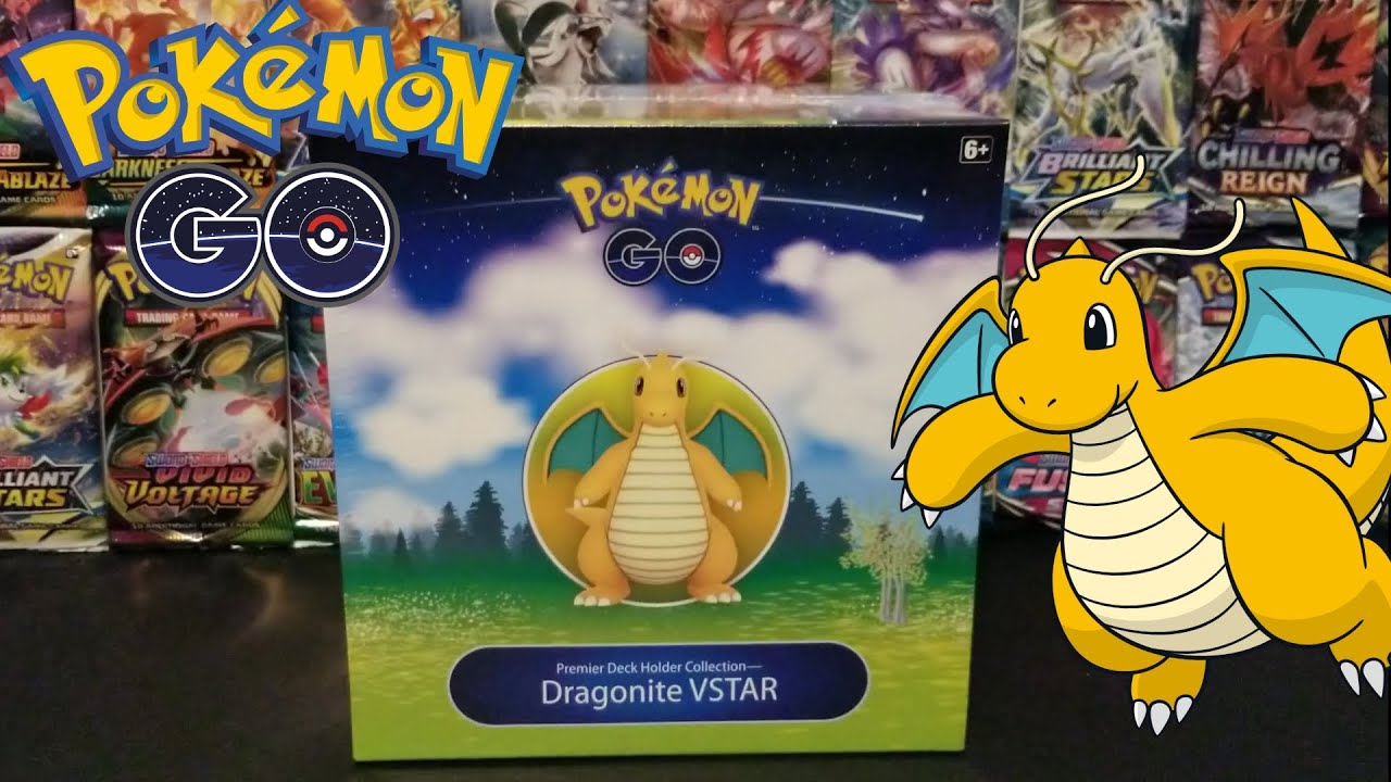 Pokemon Cards TCG Pokemon GO Dragonite VSTAR Deck Holder Collection Box Opening