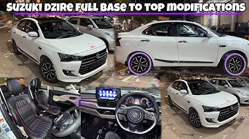Suzuki dzire 2024 facelift modifications || full lxi to zxi modification || android upgrade in dzire