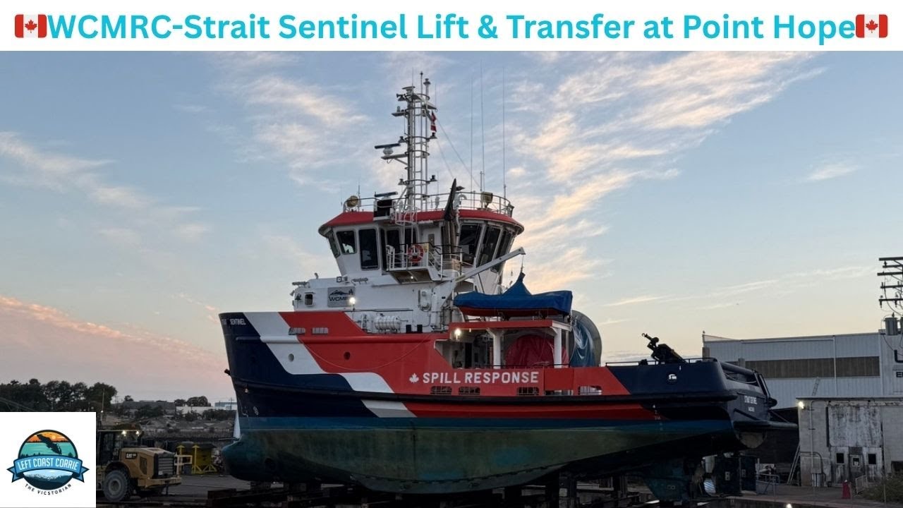 The Lift & Transfer of Strait Sentinel — Behind the Scenes at Point Hope Shipyard