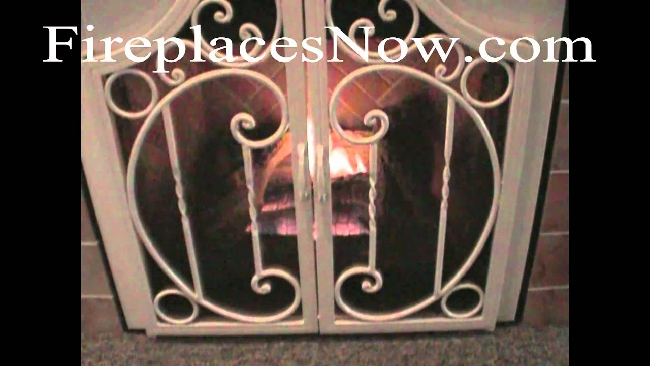 Valencia Screen Door By Fmi With Blaze N Glow Logs Youtube