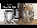 BLING SIDE TABLE DIY - UNIQUE ROOM DECOR ON A BUDGET!