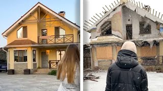 Ukrainian Woman Revisits Her Childhood Home