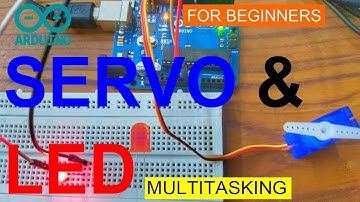 Arduino servo and LED multitasking for beginners