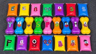 Rainbows SLIME: Fun Numberblocks, Alphablocks, Alphabet Lore in Bone Colorful! Satisfying 🌈
