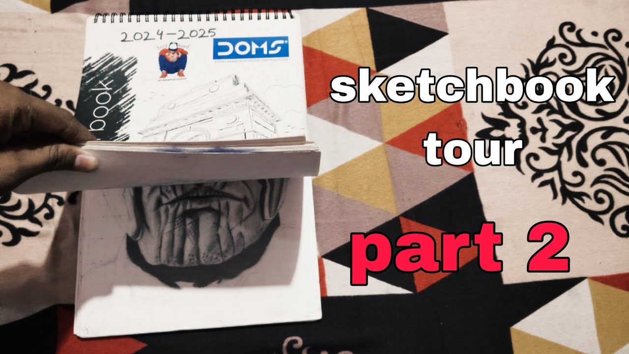 sketchbook tour part-2 ( just laugh at my drawings) - YouTube
