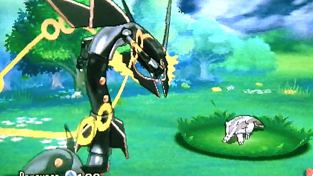 ポケモンオメガルビー 色違いメガレックウザ 専用技ガリョウテンセイ メガ進化色違い Shiny Mega Rayquaza Pokemon Omega Ruby Alpha Sapphire伝説 Youtube