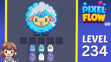 Pixel Flow Level 234 Solution Walkthrough