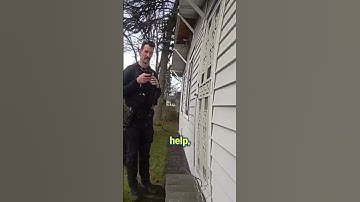 Cops use morse code to communicate with man trapped in home