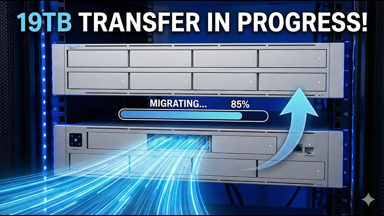 Moving All My Data - 19TB (YIKES) From Ubiquiti's UNAS Pro to UNAS Pro 8 Then Expanding Pool to 56TB