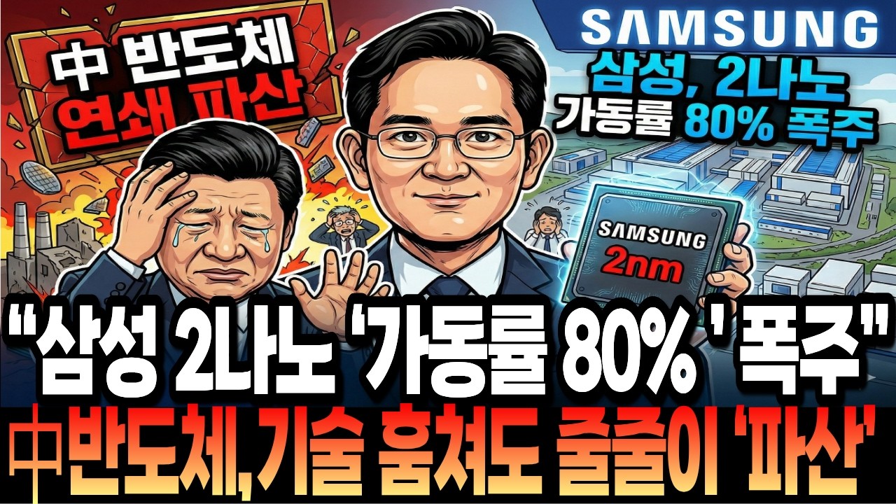 中반도체, ‘수율15%’ 줄줄이 파산…삼성, 2나노 가동률 80% 돌연 폭주