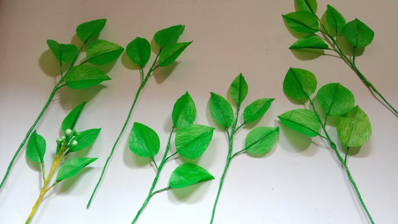 Cara Membuat Daun Imitasi dari Plastik Kresek | Diy Leafes from Plastic