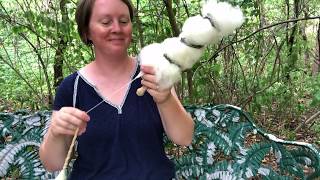 Spinning on a Viking spindle