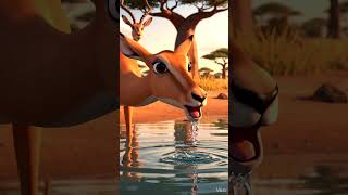 Savage Wildlife Moment: Predator vs Prey in the Wild 🦁 | WildVibeForYou_clip 005