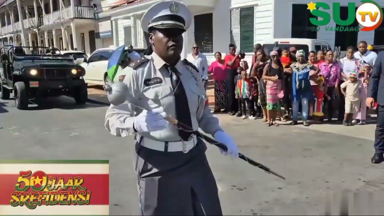 Suriname:50 jaar Srefidensi flits beelden