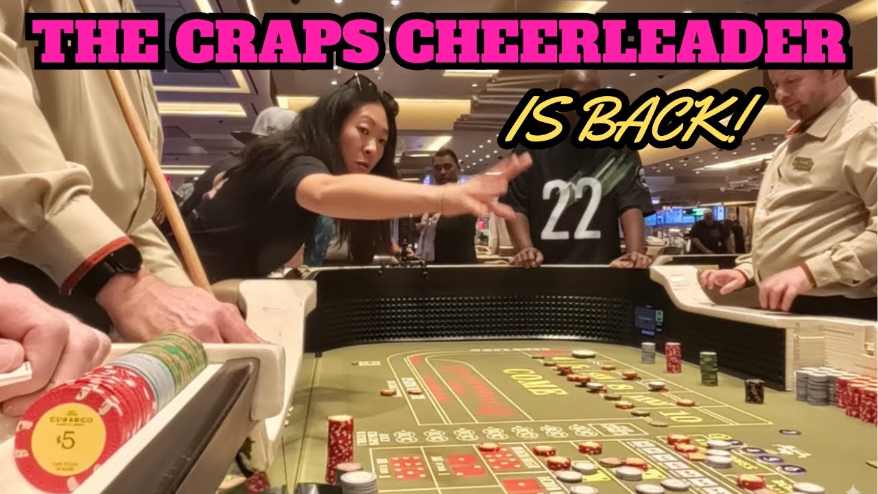 The Craps Cheerleader Tumbles the Dice for Profits at the Durango Casino!