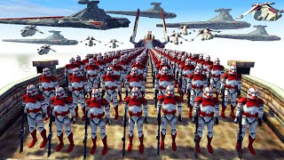 Clone Army FullScale Invasion of Prison Camp...  Men of War: Star Wars Mod