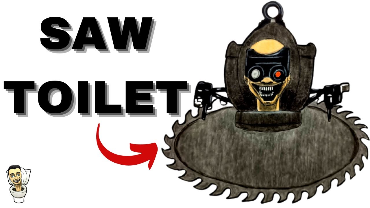 Cómo DIBUJAR al🪚TOILET SIERRA de los SKIBIDI TOILET / How to DRAW SAW