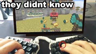 I Used This Hacked Minecraft Keyboard In A Speedrun and No One Noticed...