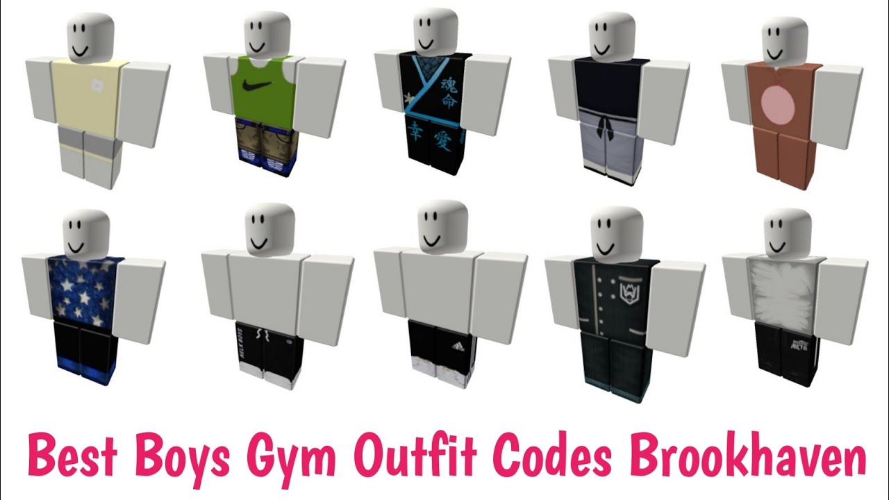 Boys Gym Outfit Codes For Berry Avenue, Brookhaven, Bloxburg, and other ...