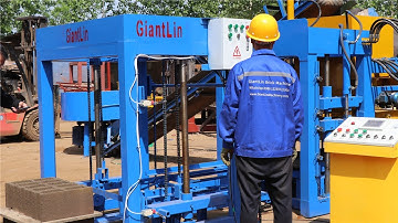 fully automatic hydraulic 5 inch hollow block making machine for cement blocks bricks QT4-20 #QT4-18