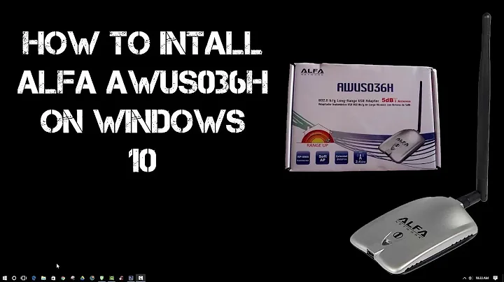 How to Use an external Alfa AWUS036AC  USB Wi Fi adapter in Windows 10 | NEW |- YouTube