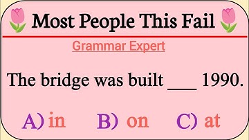 Only Geniuse Can Pass This English Grammar Test Quiz! 😱🔥 Try It Now!