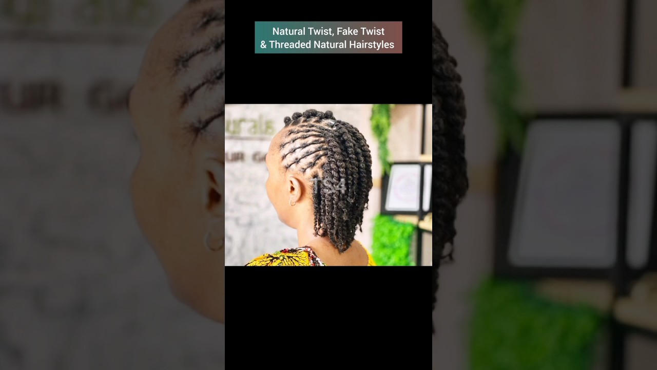 How To African Threading on Natural Hair/Threaded Fake Twist Step by  Step/UTUMBO WA UZI /Spiral 