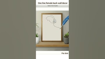 Easy one line woman back using python turtle #shorts #paishot #homedecor