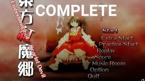 attempting to COMPLETE a touhou game