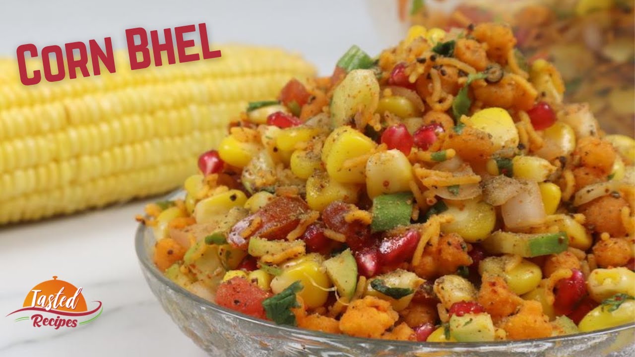 Sweet Corn Bhel | Instant Corn Chaat Recipe | Street Food Recipe At Home by TastedRecipes | Tasted Recipes