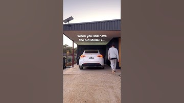 When you still have the OLD Model Y 😭 Vs New Model Y ... #tesla #modely