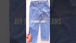 Diy Free People Barrel Jeans Upcycle Thrift Clothes