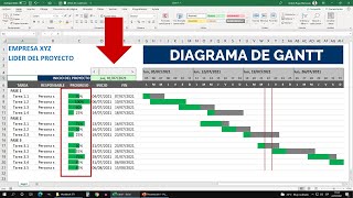 Cómo Crear un DIAGRAMA DE GANTT Interactivo y Dinámico en Excel screenshot 5