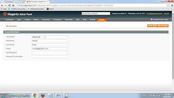 How to change Username and Password in Magento
