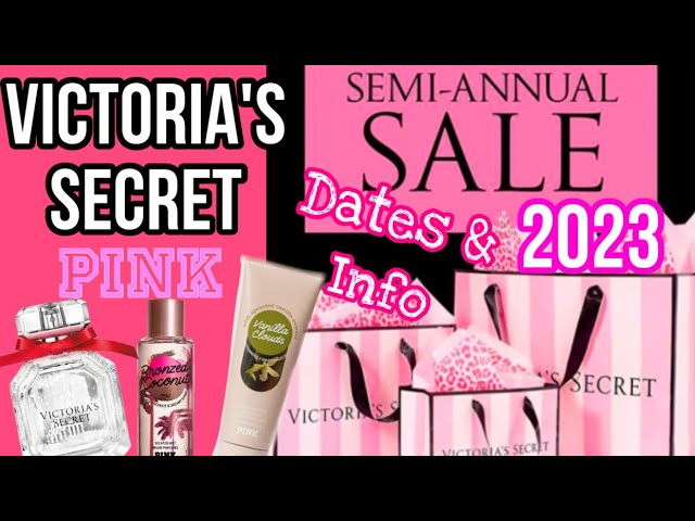 Victoria's Secret PINK Semi Annual Sale 2023 Dates  Info Victoria's Secret  Semi Annual Winter Sale 